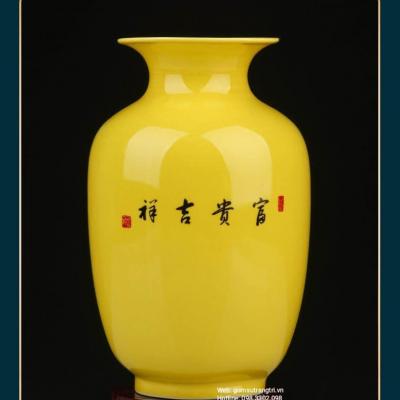 BỘ BÌNH ĐĨA CHIM CÔNG VÀNG